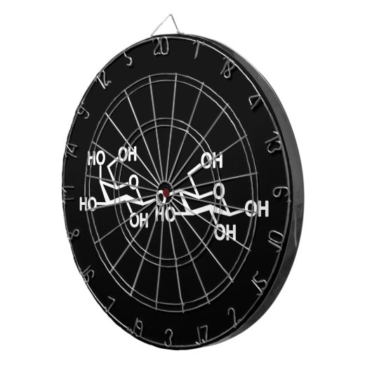 Cible De Fléchettes Structure du lait lactose (Devant droit)