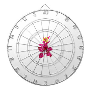 Cible De Fléchettes Style floral, ArtyClick Crimson, Or léger