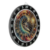 Cible De Fléchettes Sunset Surfer Wave Tropical Wall Art (Devant gauche)