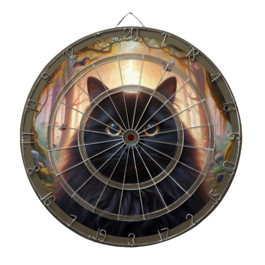 Cible De Fléchettes Super Chat Noir vous regarde Réglementation (Devant)