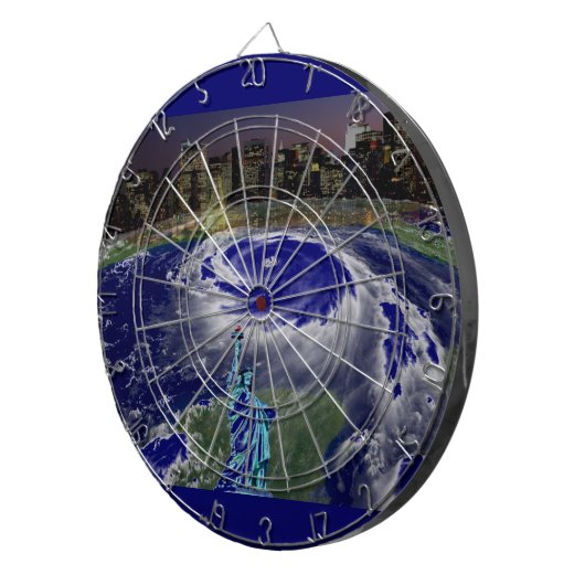 Cible De Fléchettes Super tempête Sandy 2012,Œil du tempête_ (Devant droit)