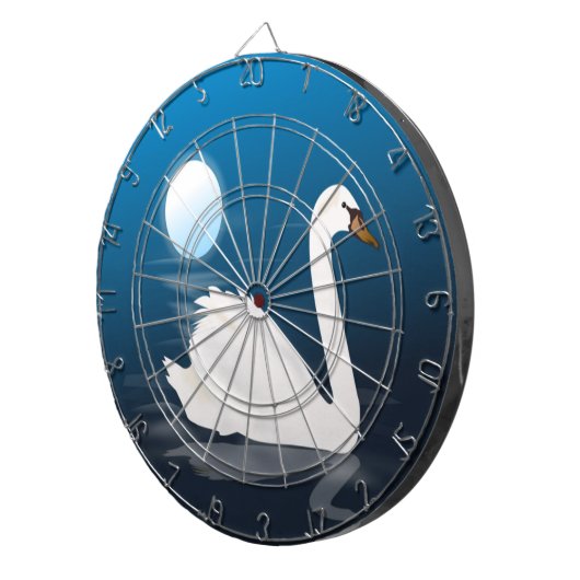 CIBLE DE FLÉCHETTES SWAN BLANC (Devant droit)