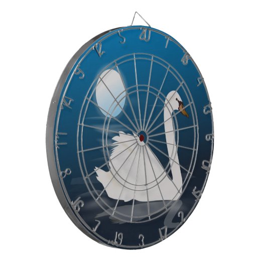 CIBLE DE FLÉCHETTES SWAN BLANC (Devant gauche)