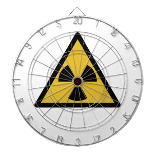Cible De Fléchettes Symbole d'avertissement de rayonnement (danger rad