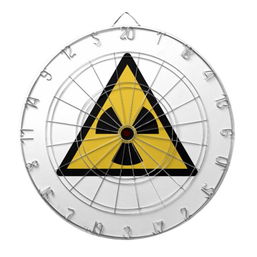 Cible De Fléchettes Symbole d'avertissement de rayonnement (danger rad (Devant)