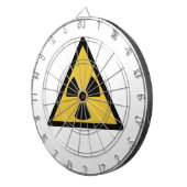 Cible De Fléchettes Symbole d'avertissement de rayonnement (danger rad (Devant droit)