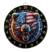 Cible De Fléchettes Symbole de force et de liberté d'ours (Devant)