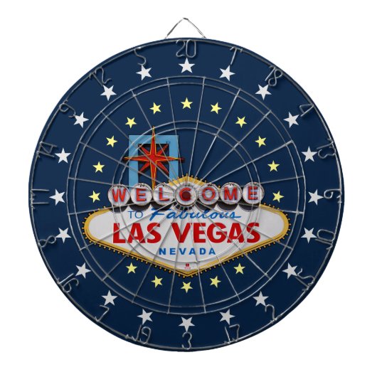Cible De Fléchettes SYMBOLE DE Las Vegas (Devant)