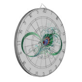 Cible De Fléchettes Symbole d'infini avec plume de paon (Devant gauche)