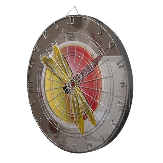 Cible De Fléchettes Symbole libellule (Devant droit)