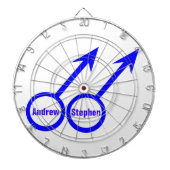 Cible De Fléchettes Table noire personnalisable pour les amateurs de g (Devant)