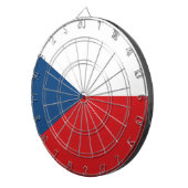 Cible De Fléchettes Tableau avec Drapeau de la Tchéquie (Devant droit)