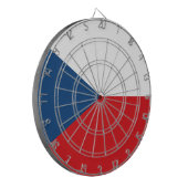 Cible De Fléchettes Tableau avec Drapeau de la Tchéquie (Devant gauche)