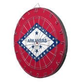 Cible De Fléchettes Tableau avec Drapeau de l'Arkansas, États-Unis (Devant droit)