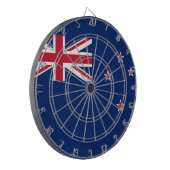 Cible De Fléchettes Tableau avec Drapeau de Nouvelle-Zélande (Devant gauche)