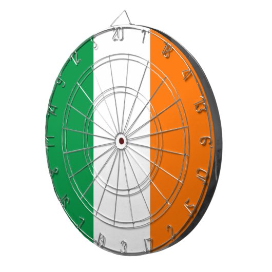 Cible De Fléchettes Tableau avec Drapeau d'Irlande (Devant droit)