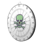 Cible De Fléchettes Tableau blanc crâne vert (Devant droit)