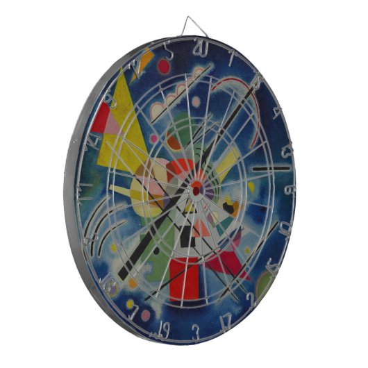 Cible De Fléchettes Tableau bleu de Kandinsky (Devant gauche)
