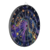 Cible De Fléchettes Tableau de bord Abstrait Iridescente Art (Devant gauche)