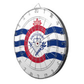 Cible De Fléchettes Tableau de bord avec Drapeau de Cincinnati City, U (Devant droit)