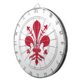 Cible De Fléchettes Tableau de bord avec Drapeau de Florence, Italie (Devant droit)