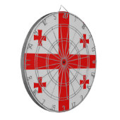 Cible De Fléchettes Tableau de bord avec Drapeau de Géorgie (Devant gauche)