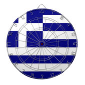 Cible De Fléchettes Tableau de bord avec drapeau de la Grèce (Devant)
