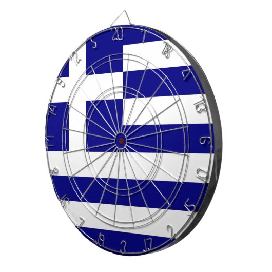 Cible De Fléchettes Tableau de bord avec drapeau de la Grèce (Devant droit)