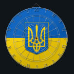 Cible De Fléchettes Tableau de bord avec drapeau de l'Ukraine<br><div class="desc">Ajoutez une touche dynamique de fierté ukrainienne à votre salle de jeux avec notre tableau de bord exclusif avec le drapeau de l'Ukraine ! Conçu avec une attention minutieuse aux détails, ce tableau de bord est plus qu'un simple accessoire de jeu, c'est une célébration du patrimoine ukrainien et de la...</div>