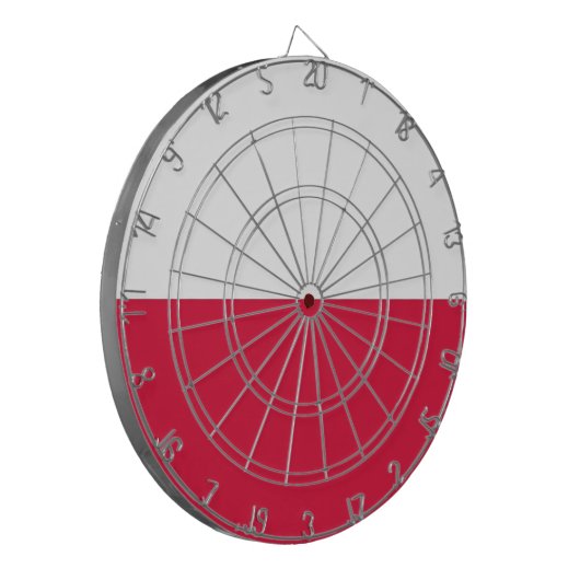 Cible De Fléchettes Tableau de bord avec Drapeau de Pologne (Devant gauche)