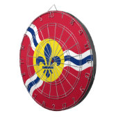 Cible De Fléchettes Tableau de bord avec Drapeau de Saint-Louis,. Miss (Devant droit)