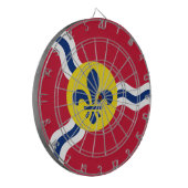 Cible De Fléchettes Tableau de bord avec Drapeau de Saint-Louis,. Miss (Devant gauche)