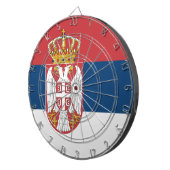 Cible De Fléchettes Tableau de bord avec Drapeau de Serbie (Devant droit)