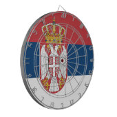 Cible De Fléchettes Tableau de bord avec Drapeau de Serbie (Devant gauche)