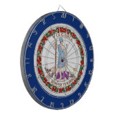 Cible De Fléchettes Tableau de bord avec Drapeau de Virginie, USA (Devant gauche)