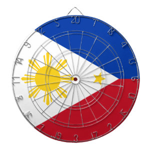 Cible De Fléchettes Tableau de bord avec drapeau des Philippines