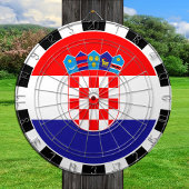 Cible De Fléchettes Tableau de bord Croatie & Drapeau croate / jeu