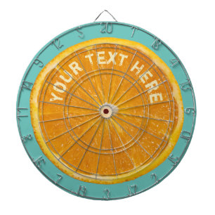 Cible De Fléchettes Tableau de bord de fruits orange