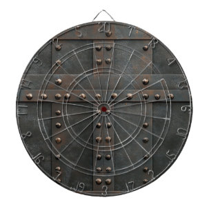 Cible De Fléchettes Tableau de bord de la texture métallique