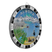 Cible De Fléchettes Tableau de bord de l'Alaska, drapeau, fléchettes d (Devant gauche)