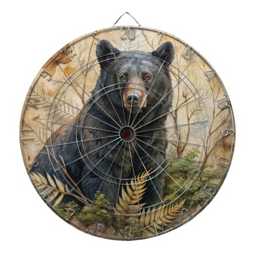 Cible De Fléchettes Tableau de bord de l'ours des bois (Devant)