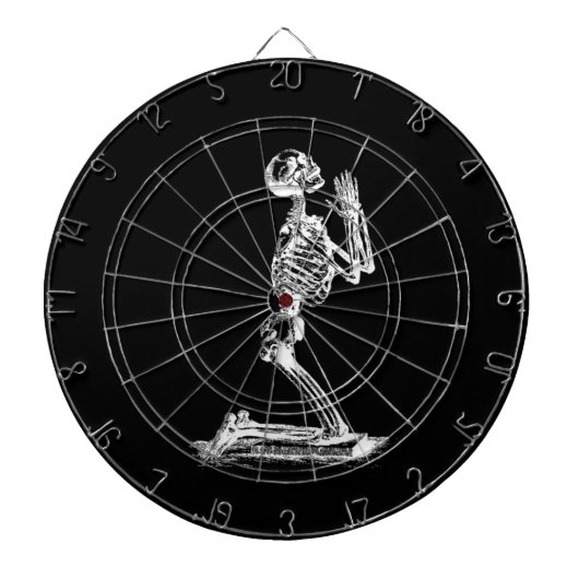 Cible De Fléchettes tableau de bord du squelette (Devant)