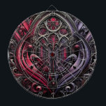 Cible De Fléchettes Tableau de bord gothique Rose pour les nuits de je<br><div class="desc">Tirez votre salle de jeux avec ce somptueux tableau Rose gothique, conçu pour faire de chaque jeu de fléchettes une affaire élégante. Dotée d'un design d'inspiration gothique complexe avec des roses pourpres, des motifs voûtés et des accents violets tourbillonnants, cette table de fléchettes transforme une pièce fonctionnelle en pièce centrale...</div>