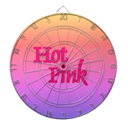 Cible De Fléchettes Tableau de bord inversé rose chaud (Devant)