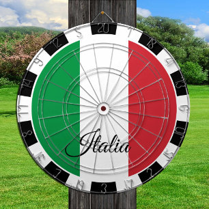 Cible De Fléchettes Tableau de bord Italie & Drapeau italien fléchette