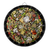 Cible De Fléchettes Tableau de bord PIZZA (Devant)