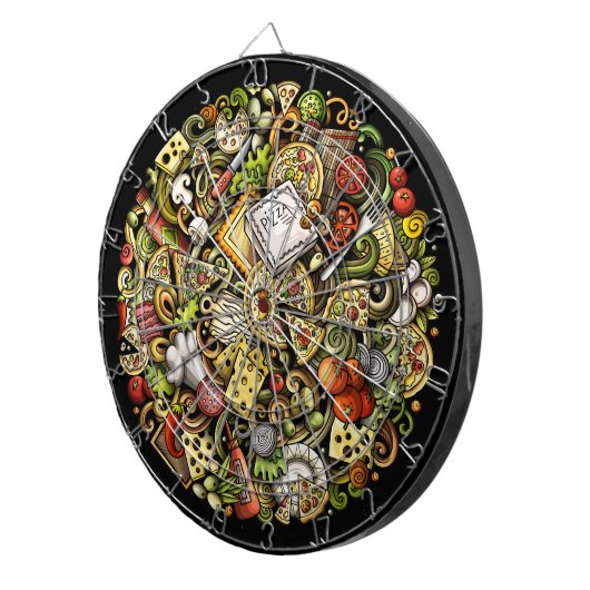 Cible De Fléchettes Tableau de bord PIZZA (Devant droit)