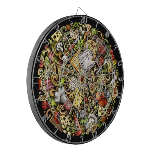 Cible De Fléchettes Tableau de bord PIZZA (Devant gauche)