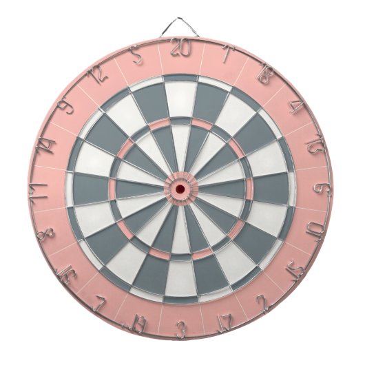 Cible De Fléchettes Tableau de bord rose et gris (Devant)
