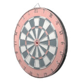 Cible De Fléchettes Tableau de bord rose et gris (Devant droit)